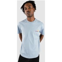 Carhartt WIP American Script T-Shirt frosted blue von Carhartt WIP