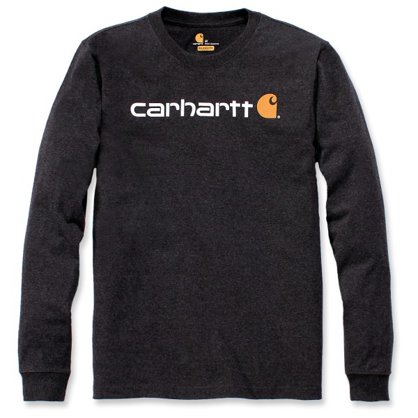 Carhartt - Core Logo L/S - Longsleeve Gr XXL schwarz von Carhartt