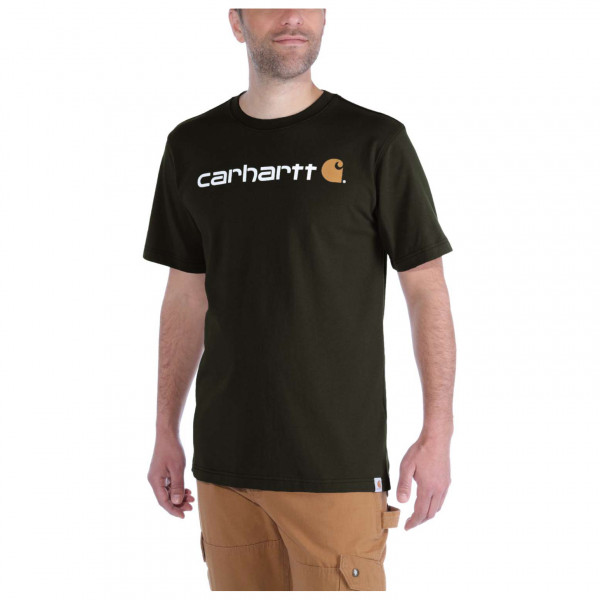 Carhartt - Core Logo S/S - T-Shirt Gr XS schwarz von Carhartt