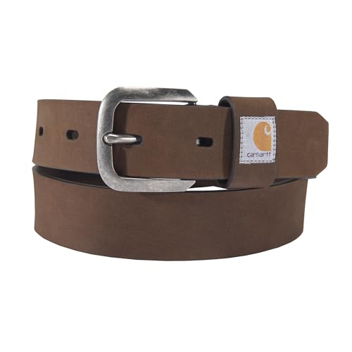 Carhartt Damen Casual Rugged for Women, Available in Multiple Styles, Colors & Sizes Belt, Saddle Leather Belt (Braun), X-Small US von Carhartt