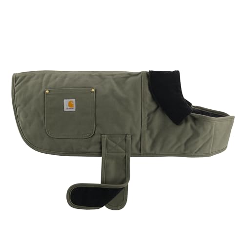 Carhartt Firm Duck Isolierter Hundemantel, Armeegrün/Messing, Größe M von Carhartt