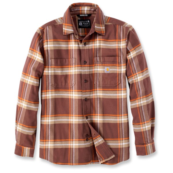 Carhartt - Flannel L/S Plaid Shirt - Hemd Gr L braun von Carhartt