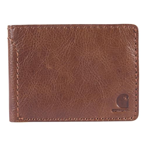 Carhartt Herren B0000400 Patina Leder Bifold Geldbörse Braun Einheitsgröße von Carhartt