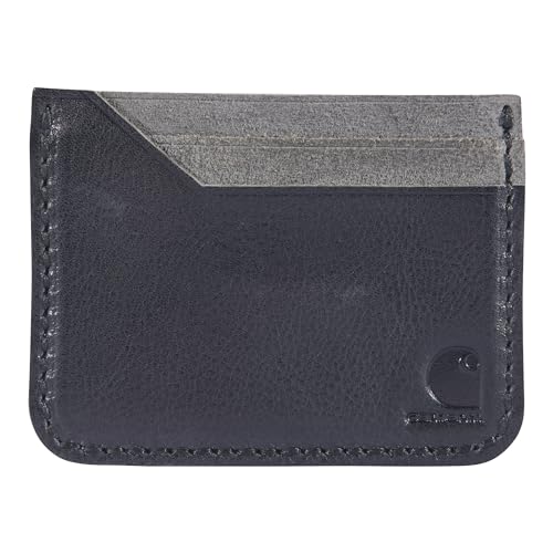 Carhartt Herren Fronttasche Durable Canvas oder Leder Geldbörse mit & ohne Geldklammer Schwarz One Size Fronttasche Geldbörsen Durable Canvas oder Leder Geldbörse mit & ohne Geldklammer von Carhartt