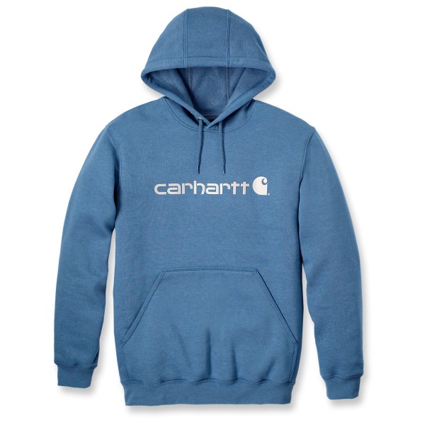 Carhartt - Signature Logo Sweatshirt Cotton - Hoodie Gr M blau von Carhartt