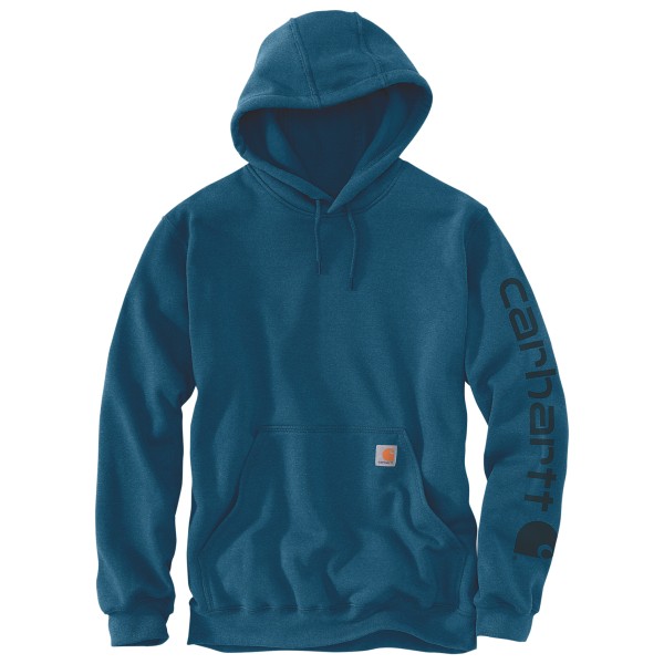 Carhartt - Sleeve Logo Hooded Sweatshirt - Hoodie Gr L blau von Carhartt