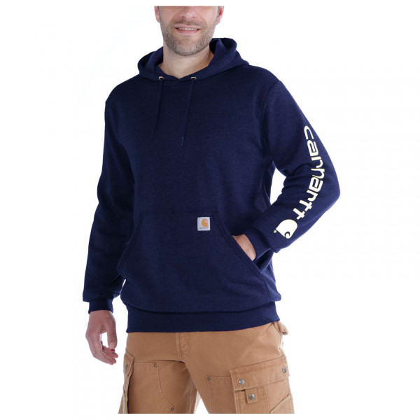 Carhartt - Sleeve Logo Hooded Sweatshirt - Hoodie Gr S blau von Carhartt