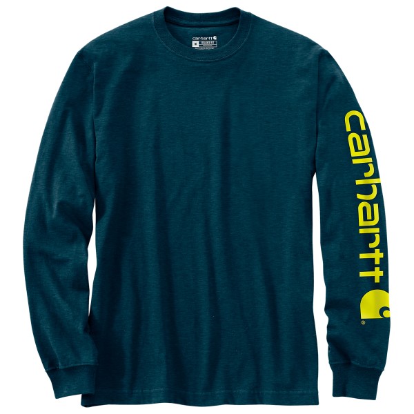 Carhartt - Sleeve Logo L/S - Longsleeve Gr S blau Carhartt - Sleeve Logo L/S - Longsleeve Gr S blau von Carhartt
