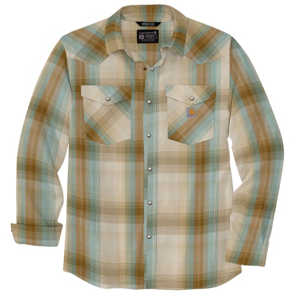 Carhartt - Snap-Front Plaid Shirt - Hemd Gr XL beige Carhartt - Snap-Front Plaid Shirt - Hemd Gr XL beige von Carhartt