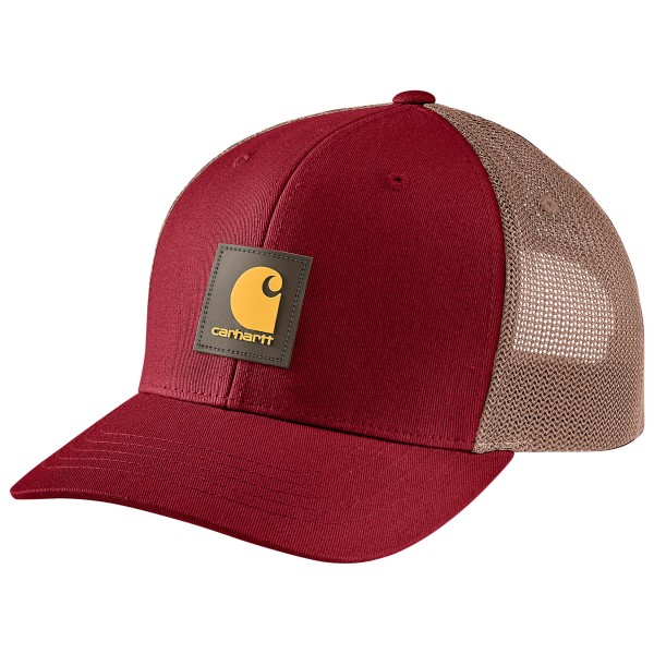 Carhartt - Twill Mesh-Back Logo Patch - Cap Gr One Size rot von Carhartt
