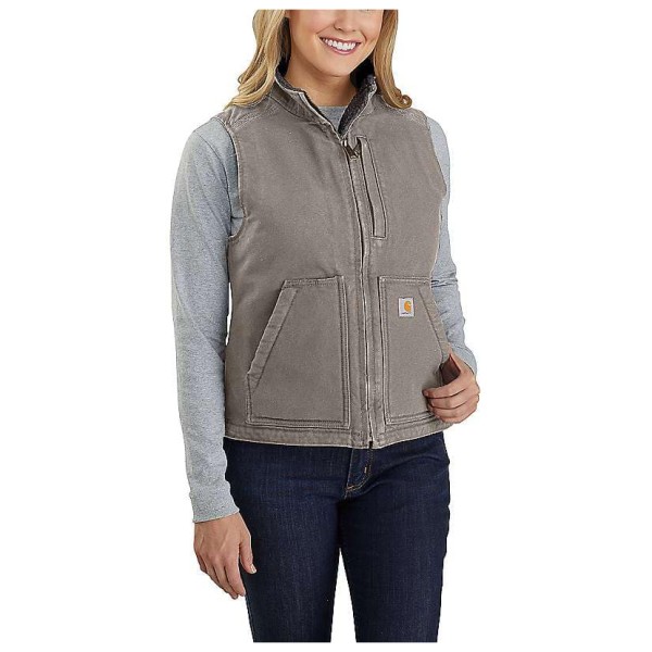 Carhartt - Women's Sherpa Lined Mock Neck Vest - Fleeceweste Gr XS grau Carhartt - Women's Sherpa Lined Mock Neck Vest - Fleeceweste Gr XS grau von Carhartt