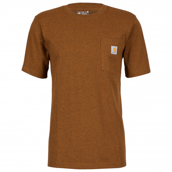 Carhartt - Workw Pocket S/S - T-Shirt Gr L braun von Carhartt