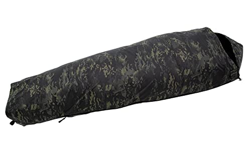 Carinthia Tropen 185 Schlafsack Leichter, atmungsaktiver Schlafsack für Erwachsene mit Moskito-Netz für Camping, Outdoor, Trekking, Backpacking; Multicam Black von Carinthia