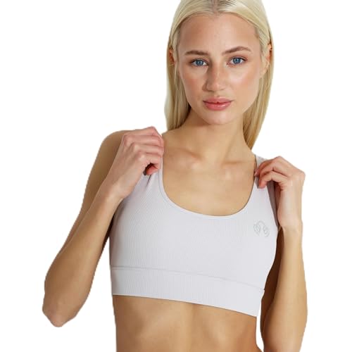 Carlheim Women's Active wear Sports Bra Ribbed Classic Helle, Beige, Large von Carlheim