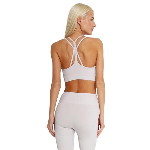 Carlheim Women's Active wear Sports Bra Ribbed Panel-Rikke, Beige, Small Carlheim Women's Active wear Sports Bra Ribbed Panel-Rikke, Beige, Small von Carlheim