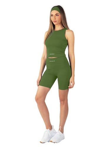 Carlheim Women's Serenita Active Collection Shorts 8", Safari Green, Small Carlheim Women's Serenita Active Collection Shorts 8", Safari Green, Small von Carlheim