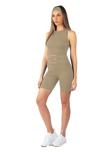 Carlheim Women's Serenita Active Collection Shorts 8", Tan, Medium Carlheim Women's Serenita Active Collection Shorts 8", Tan, Medium von Carlheim
