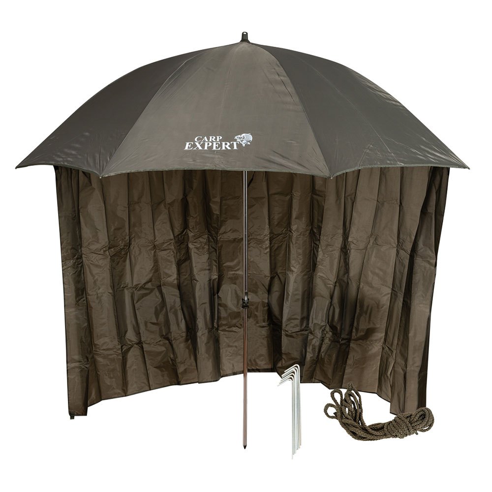 Carp Expert Windbreak Umbrella Braun 220 cm von Carp Expert