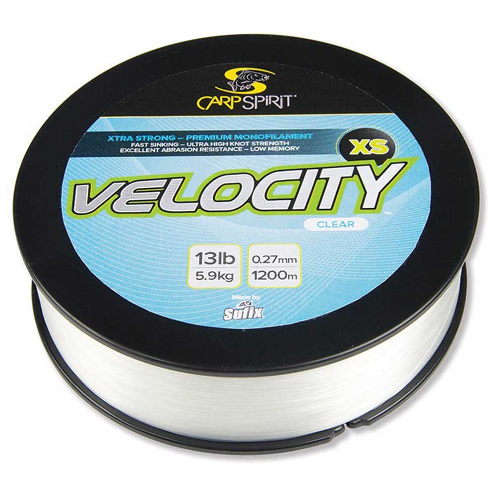 Carp Spirit Velocity Xs Carpfishing Line 1200 M Durchsichtig 0.250 mm von Carp Spirit