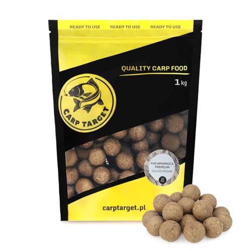 Carp Target - Boilies Squid Premium 20 mm - Squid Prime 1kg - 10 Eier für 1 kg Boilies - Sinkender Köderball für Karpfen und Graskarpfen - Aromatische Mischung aus Haith's Zubehör Carp Target - Boilies Squid Premium 20 mm - Squid Prime 1kg - 10 Eier für 1 kg Boilies - Sinkender Köderball für Karpfen und Graskarpfen - Aromatische Mischung aus Haith's Zubehör von Carp Target