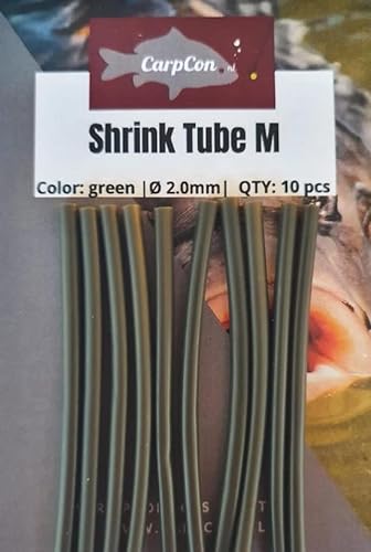 CarpCon Unisex – Erwachsene medium-2.0mm Shrink Tube, Green, Brievenbus von CarpCon
