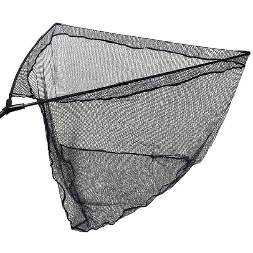Keschernetz 42" schwarz gummierter Angelkescher Kescher mit Metal V-Block und Aufbewahrungstasche Karpfenkescher Hechtangeln Keschernetz 42" schwarz gummierter Angelkescher Kescher mit Metal V-Block und Aufbewahrungstasche Karpfenkescher Hechtangeln von CarpDeal