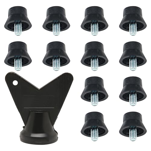 12PCS Schraubstollen Fussballschuhe Spikes FüR Sportschuhe Hohe KompatibilitäT FußBallschuh-Stollen Stark Und rutschfest FüR Track Schuhe Weitspringen Laufen Wandern, Mit SchraubenschlüSsel 12PCS Schraubstollen Fussballschuhe Spikes FüR Sportschuhe Hohe KompatibilitäT FußBallschuh-Stollen Stark Und rutschfest FüR Track Schuhe Weitspringen Laufen Wandern, Mit SchraubenschlüSsel von Carreneu