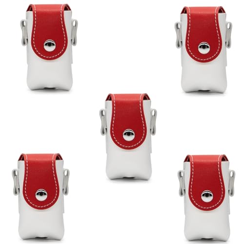 Carriere Rote + Weiße Golftasche, Tragbare Minigolf-Schutztasche, Ballbox-Tasche Aus PU-Leder von Carriere