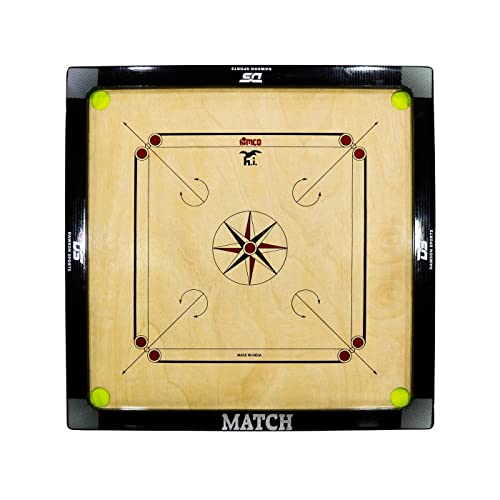 Carrom Board Unisex Jugend Dawson Sports Match 76,2 x 76,2 cm 40 004, braun, 30x30 von Dawson Sports