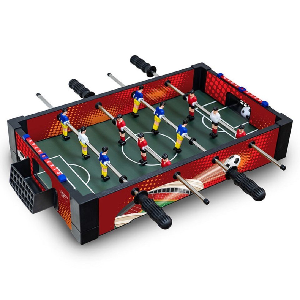 Carromco Mini-Tischkicker Fußballkicker Tischauflage Fast Kick XM (1-tlg), einfache Montage, platzsparend, 2x Kickerbälle, 2kg, 51x31x9,7cm von Carromco