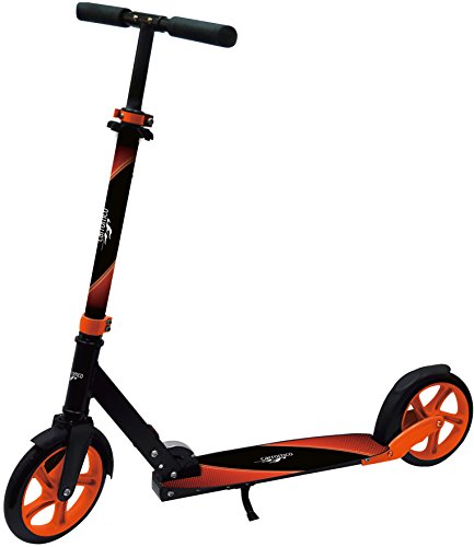 Carromco – Scooter XT-200 - Big Wheel Scooter - Lenkerhöhe: 87-101cm, City Roller mit patentiertem 1-klick Klappmechanismus, tiefergelegtem Deck und großen Reifen, ab 8 Jahre von Carromco