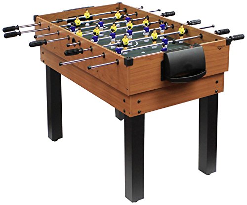 Carromco Unisex Jugend Multifunktionstischfussball Multigame Choice-xt 10-in-1 Carromco Inklusive Billardkugeln, 2 Queues, 6010, Braun, 1226 x 62x 82 EU von Carromco