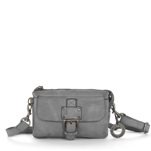 Cas8 Gürteltasche LUCA, kleine Damen Umhängetasche aus Leder, kompakte Schultertasche für den Alltag, mit 3x Reißverschluss Fächern für perfekte Organisation, dusty Cas8 Gürteltasche LUCA, kleine Damen Umhängetasche aus Leder, kompakte Schultertasche für den Alltag, mit 3x Reißverschluss Fächern für perfekte Organisation, dusty von Cas8