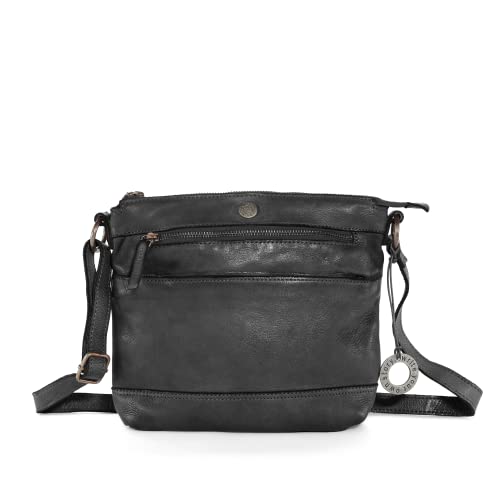 Cas8 Umhängetasche LALE, Crossbody Tasche aus Premium Leder, Damentasche in lässigen Design, stufenlos verstellbarer Schultergurt, perfekt für den Alltag, graphite Cas8 Umhängetasche LALE, Crossbody Tasche aus Premium Leder, Damentasche in lässigen Design, stufenlos verstellbarer Schultergurt, perfekt für den Alltag, graphite von Cas8