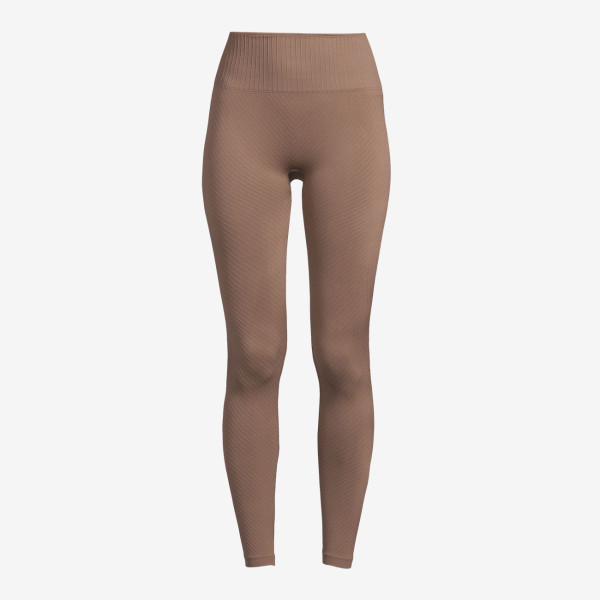 Leggings Seamless Graphical Rib HW - Taupe Brown von Casall