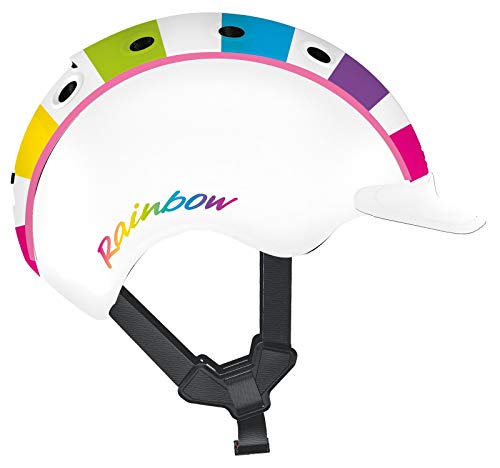 Casco Kinder Mini 2 Regenbogen Fahrradhelm, buntig, S Casco Kinder Mini 2 Regenbogen Fahrradhelm, buntig, S von Casco
