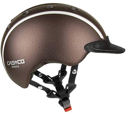 Casco Kinder Reithelm Choice braun metallic S (52-56cm) + Hufkratzer Reiterladen24 von Casco