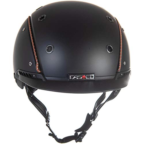 Casco Reithelm CHAMP-3 schwarz M (56-58cm) + MyStyle Wechselstreifen braun reflex von Casco