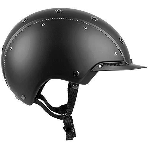 Casco Reithelm CHAMP-3 schwarz S (52-56cm) + MyStyle Wechselstreifen schwarz reflex von Casco