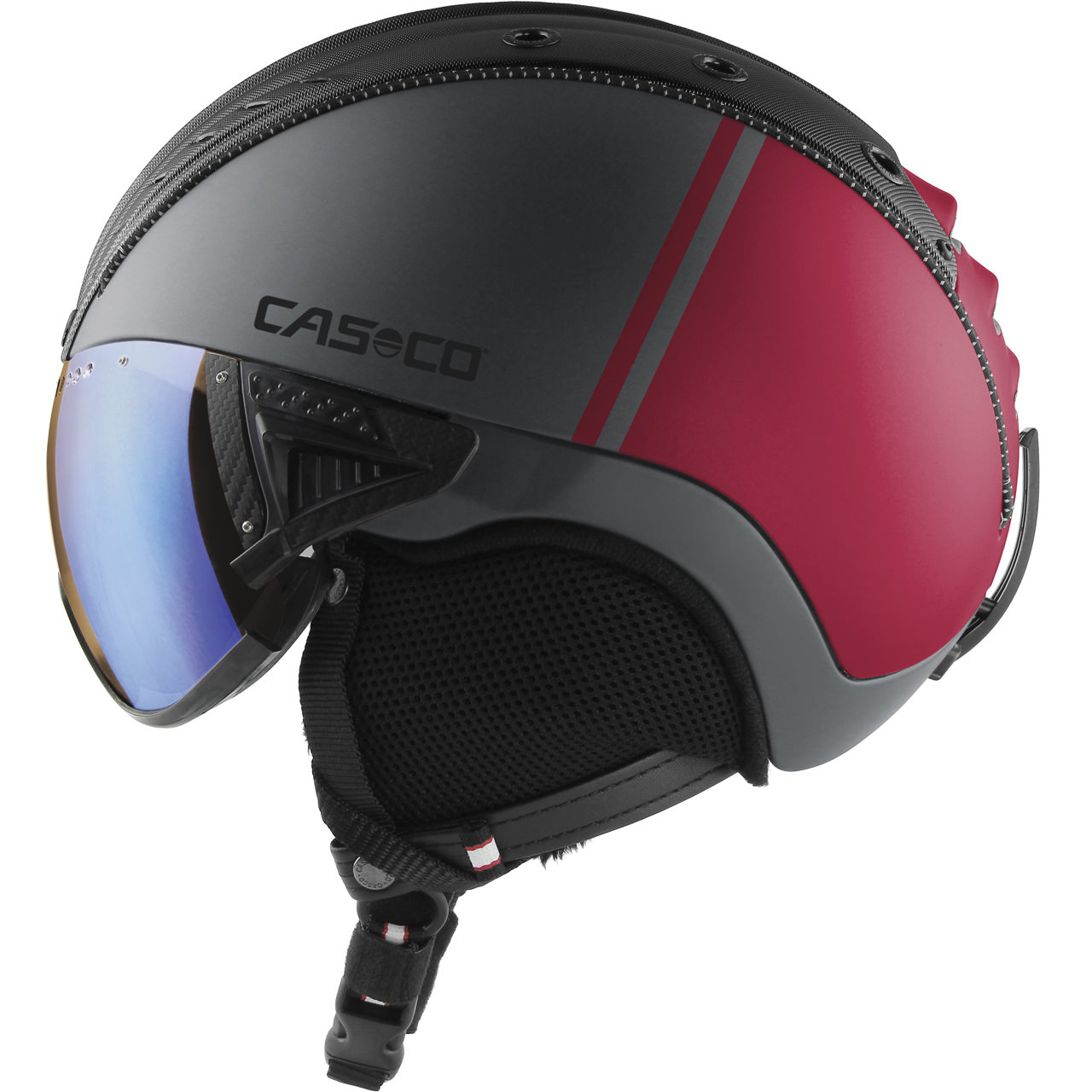 Casco SP-2 arsenic grey/red - Visier Photomatic von Casco