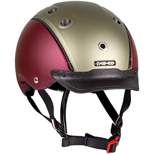 Casco Kinder REIT-, Fahrrad- und Skihelm Choice Turnier Dark red/Olive matt S (52-56cm) von Casco