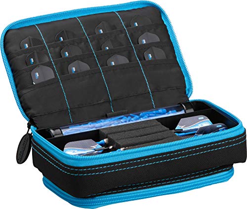 Casemaster by GLD Products Unisex-Erwachsene Plus Darttasche und Handytasche, Schwarz mit blauem Rand Plazma von Casemaster