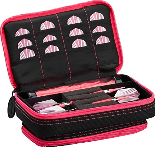 Casemaster Uni-Erwachsene Plus Black with Pink Trim Dart Case and Phone Pocket Plazma, Rosa Rand Casemaster Uni-Erwachsene Plus Black with Pink Trim Dart Case and Phone Pocket Plazma, Rosa Rand von Casemaster