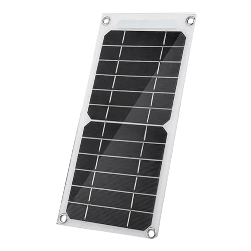Casstad 5 V 6 W Solarpanel, Tragbares Batteriepanel, Solarladegerät, Handy, Mobile Stromversorgung für Outdoor-Wandern, Camping, Langlebig von Casstad