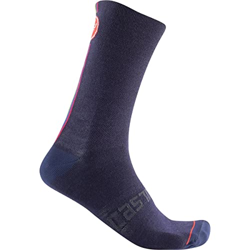 Castelli 4522567 RACING STRIPE 18 SOCK Socks Unisex SAVILE BLUE S/M von CASTELLI