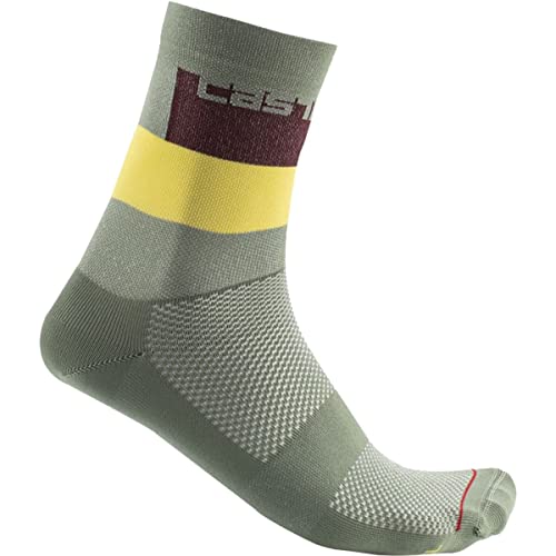 CASTELLI 4523027-592 BLOCCO 15 SOCK Socks Men's Grüne Avocado XL von CASTELLI