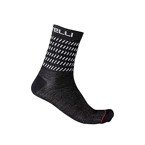 Castelli 4521555 GO 15 SOCK Unisex Socks Schwarz L/X von CASTELLI