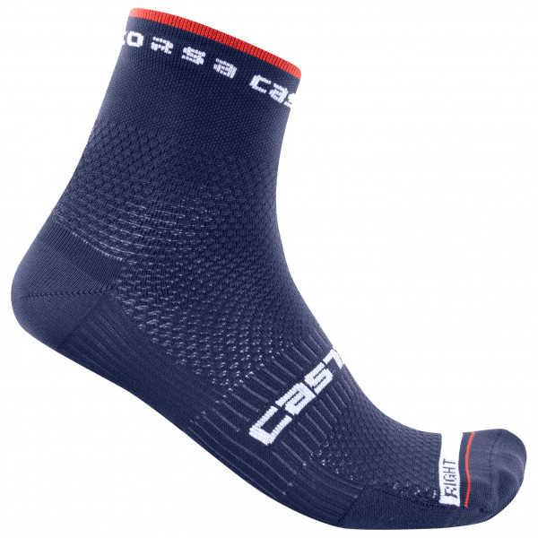Castelli - Rosso Corsa Pro 9 Sock - Radsocken Gr S/M blau von Castelli