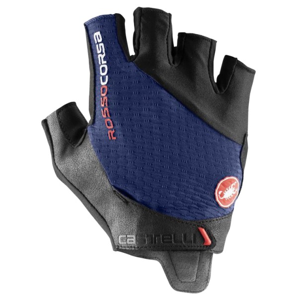 Castelli - Rosso Corsa Pro V Glove - Handschuhe Gr S blau von Castelli