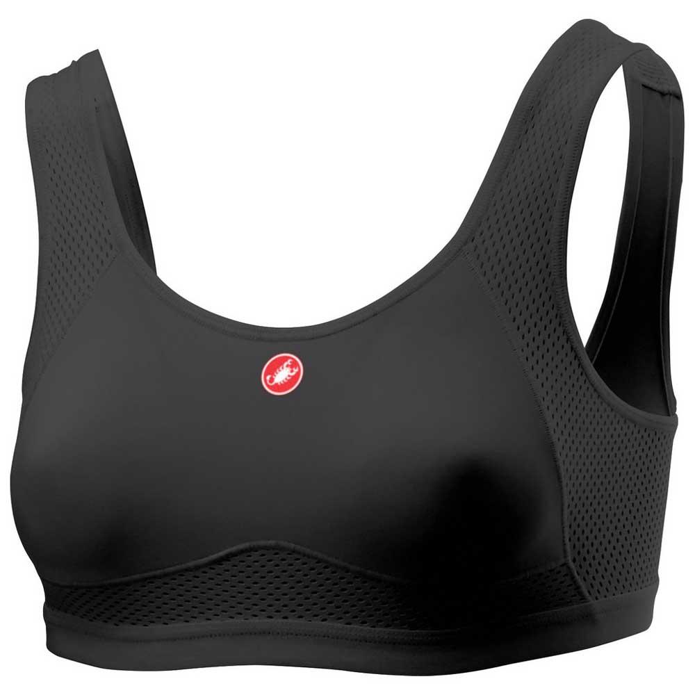 Castelli Rosso Corsa Sports Bra Medium Impact Schwarz XL Frau von Castelli